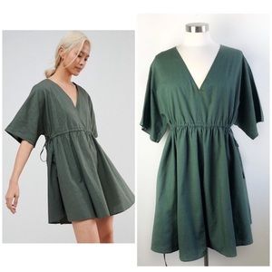 ASOS Olive Green Smock Dress